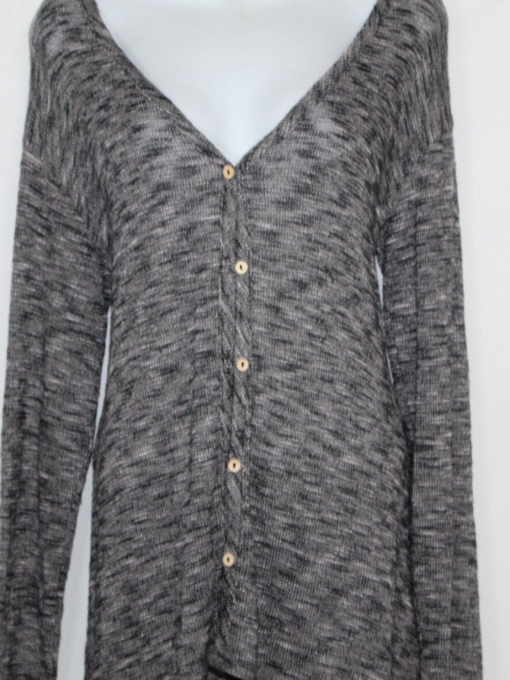 Daytrip knit cardigan space dye draped oversized long boho long sleeve - Picture 4 of 10